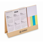 Bureaukalender met plaknotities en notitieblok kleur beige hoofdweergave