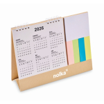 Bureaukalender met plaknotities en notitieblok kleur beige tweede hoofdweergave