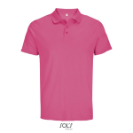 Sportpolo van gerecycled polyester met korte mouwen en 3 knoopjes kleur roze tiende weergave