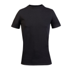 Unisex T-shirt van gerecyclede materialen met ronde hals kleur zwart vierde weergave