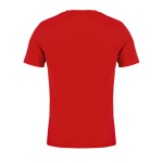 Unisex T-shirt van gerecyclede materialen met ronde hals kleur rood achter aanzicht