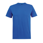 Unisex T-shirt van gerecyclede materialen met ronde hals kleur koningsblauw
