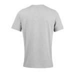 Unisex T-shirt van gerecyclede materialen met ronde hals kleur lichtgrijs achter aanzicht