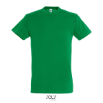 Unisex T-shirt van halfgekamd katoen met ronde hals 150 g/m² kleur groen zevende weergave