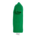 Unisex T-shirt van halfgekamd katoen met ronde hals 150 g/m² kleur groen zij aanzicht
