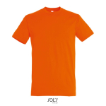 Unisex T-shirt van halfgekamd katoen met ronde hals 150 g/m² kleur oranje vijfde weergave