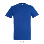 Unisex T-shirt van halfgekamd katoen met ronde hals 150 g/m² kleur koningsblauw achtste weergave