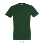 Unisex T-shirt van halfgekamd katoen met ronde hals 150 g/m² kleur donkergroen