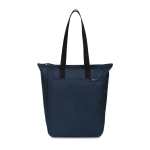 Ritszak van gerecycled RPET met voorvak en sluiting kleur marineblauw tweede weergave