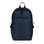 Laptoprugzak van RPET met vakken en gevoerde handgreep 15” kleur marineblauw