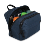 Reistoilettas van RPET met handgreep bovenop en veel ruimte kleur marineblauw tweede weergave