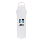 Thermosfles van gerecycled roestvrij staal, anti-condens 740 ml kleur wit met afdrukgebied