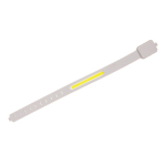 Oplaadbare LED-verkeerslamp van gerecyclede kunststof 400 mAh kleur grijs tweede weergave