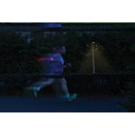 Oplaadbare LED-verkeerslamp van gerecyclede kunststof 400 mAh kleur grijs sfeer weergave 3