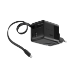 Snellader GaN eco met oprolbare kabel 80 cm 65 W kleur zwart vierde weergave