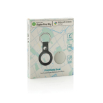 Eco‑keyfinder met alarm, compatibel met Apple en Android kleur wit tweede weergave met doos