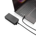 RPET USB-C-kabel voor mobiel met draaglus om de nek, 60 W snelladen kleur zwart zevende weergave