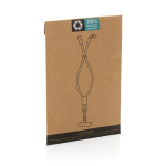 RPET polsband voor mobiel met USB-C-kabel en snelladen 60 W kleur zwart tweede weergave met doos