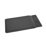 Eco‑laptophoes met ritssluiting en magnetisch opladen 15,6” Swiss Peak kleur zwart