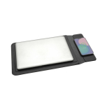 Eco‑laptophoes met ritssluiting en magnetisch opladen 15,6” Swiss Peak kleur zwart achtste weergave