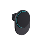 Magnetische autohouder voor mobiel met draadloos opladen 15 W kleur zwart
