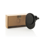 Magnetische autohouder voor mobiel met draadloos opladen 15 W kleur zwart weergave met doos