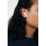 Gerecycleerde draadloze oortjes met microfoon, snel opladen BT 6.0 kleur wit tweede weergave met model