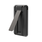 Eco 5‑in‑1 powerbank met oplaadkabels en staander 5.000 mAh kleur zwart weergave 11