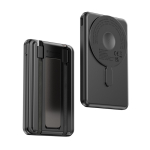 Eco 5‑in‑1 powerbank met oplaadkabels en staander 5.000 mAh kleur zwart weergave 18