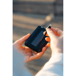 Eco 5‑in‑1 powerbank met oplaadkabels en staander 5.000 mAh kleur zwart sfeer weergave 4