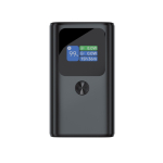 Aluminium powerbank met fast charging en HQ-display 10.000 mAh kleur grijs