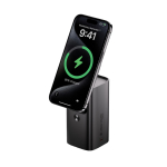 Stevige aluminium powerbank met HD-kleurendisplay 15.000 mAh kleur grijs tweede weergave