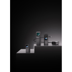 Aluminium powerbank met meerdere laadopties en HD display 20.000 mAh kleur grijs sfeer weergave 2