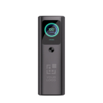 Aluminium powerbank met meerdere laadopties en HD display 20.000 mAh kleur grijs met afdrukgebied