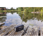 Multifunctionele noodradio van gerecycled ABS, handmatig opwindbaar kleur zwart sfeer weergave 2