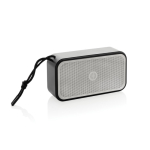 Speaker van gerecycled aluminium met krachtige bas 10 W Swiss Peak kleur grijs