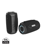 Speaker van gerecycled kunststof met IPX4 waterbestendigheid 16 W kleur zwart