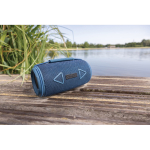 Speaker van gerecycled kunststof met IPX4 waterbestendigheid 16 W kleur blauw sfeer weergave