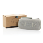 Speaker van gerecycled kunststof met IPX4 waterbestendigheid 16 W kleur grijs weergave met doos