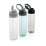 Lichte RPET-fles met dubbele lekvrije dop 800 ml kleur wit algemene weergave