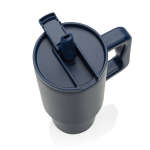 Gerecycleerde stalen drinkbeker met openklapbare tuit 900 ml kleur marineblauw zesde weergave