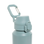 Sportfles van gerecycled staal met vergrendelbare lekvrije dop 600 ml kleur groen zevende weergave