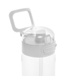 Sportfles van RPET met lekvrij deksel en rietje 800 ml kleur wit zevende weergave