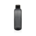 RPET-fles met grip en origineel ribbel design 750 ml kleur zwart
