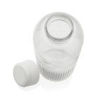 RPET-fles met grip en origineel ribbel design 750 ml kleur wit vijfde weergave
