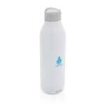 Eco‑fles met 360° drinkervaring 600 ml kleur wit weergave met logo