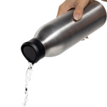 Eco‑fles met 360° drinkervaring 600 ml kleur zilver zesde weergave