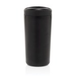 Eco take-away mok gerecycled materiaal en klikdeksel 400 ml Avira Alix kleur zwart vierde weergave