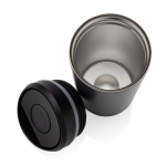 Eco take-away mok gerecycled materiaal en klikdeksel 400 ml Avira Alix kleur zwart vijfde weergave