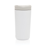 Eco take-away mok gerecycled materiaal en klikdeksel 400 ml Avira Alix kleur wit derde weergave